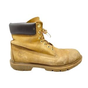 Timberland 6 Inch Premium Waterproof Boots Wheat Nubuck Leather Mens 11.5M Work